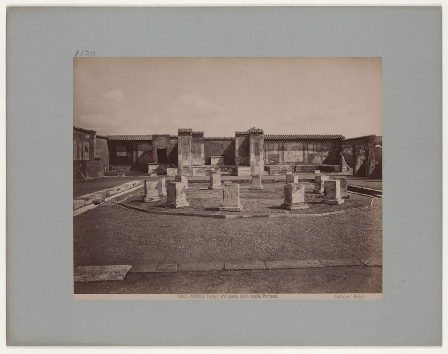 Pompei: Tempio dAugusto detto anche Panteon, No. 5027 from Giacomo Brogi
