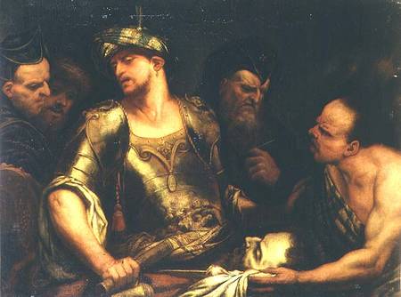 The Executioner Presents the Head of St. John the Baptist to King Herod from Gian Battista Langetti