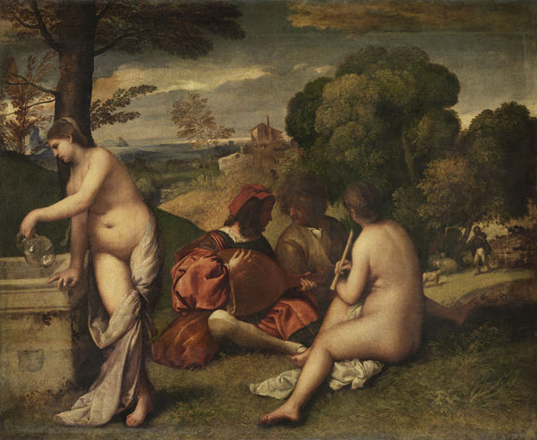 Ländliches Konzert from Giorgione (eigentl. Giorgio Barbarelli oder da Castelfranco)