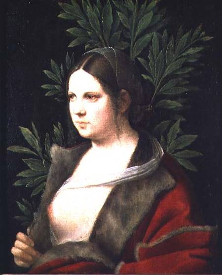 Portrait of a Young Woman (Laura) from Giorgione (eigentl. Giorgio Barbarelli oder da Castelfranco)