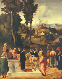 Die Prüfung des Mose. from Giorgione (eigentl. Giorgio Barbarelli oder da Castelfranco)