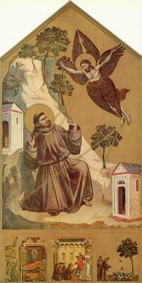 Der Hl. Franziskus empfängt die Wundmale from Giotto (di Bondone)