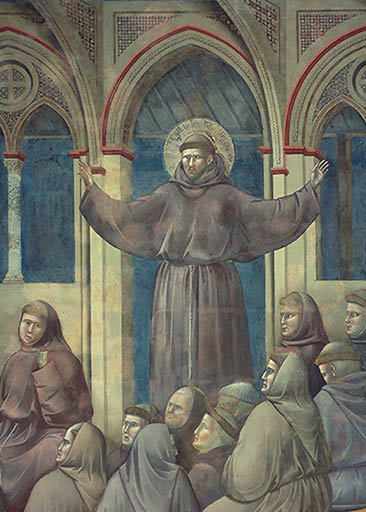 Der hl. Franziskus erscheint den Bruedern in Arles from Giotto (di Bondone)