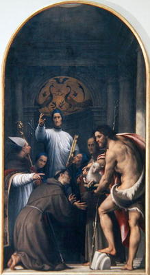 The Blessed Lorenzo Giustiniani and Saints, 1532 (oil on canvas) from Giovanni Antonio Pordenone