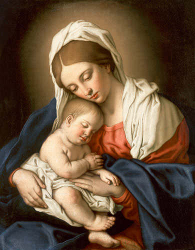 Madonna mit Kind. from Giovan Battista detto "Il Sassoferrato" Salvi