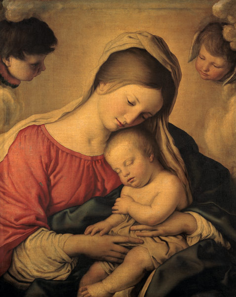 Maria mit dem schlummernden Jesuskind. from Giovan Battista detto "Il Sassoferrato" Salvi