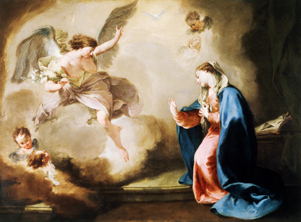 G.B.Pittoni, Verkuendigung an Maria from Giovanni Battista Pittoni