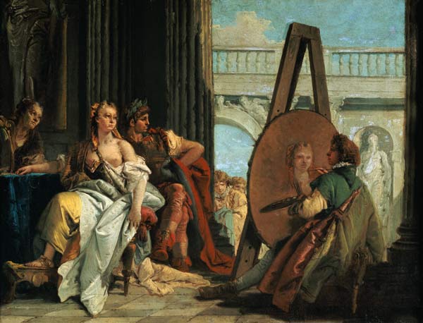 Alexander der Grosse und Campaspe im Atelier von Apelles I. from Giovanni Battista Tiepolo