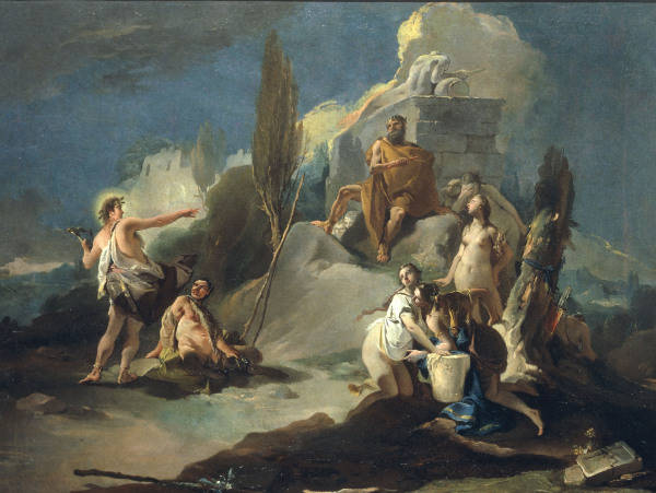 G.B.Tiepolo, Apollo & Marsyas from Giovanni Battista Tiepolo