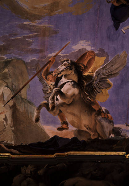 G.B.Tiepolo, Bellerophon auf Pegasus from Giovanni Battista Tiepolo