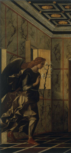 Giov.Bellini, Engel der Verkuendigung from Giovanni Bellini