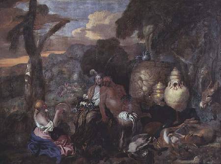 Bacchantes and a Satyr from Giovanni Benedetto Castiglione