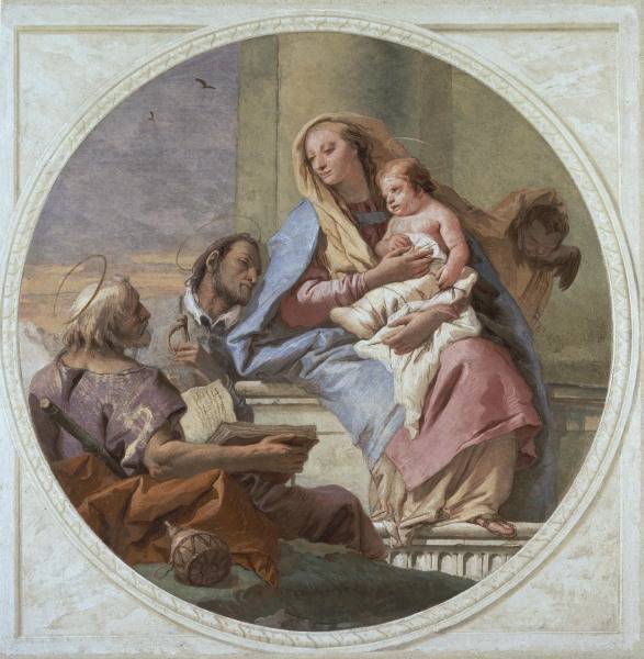 G.D.Tiepolo, Maria mit Kind u.Heiligen from Giovanni Domenico Tiepolo