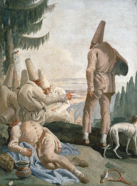 G.D.Tiepolo, Rast der Possenreiser from Giovanni Domenico Tiepolo