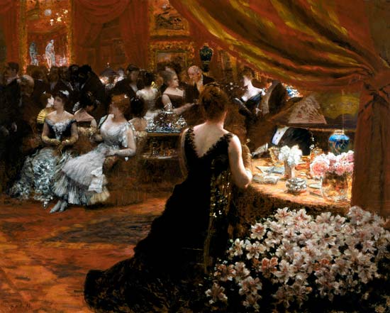 The Salon of Princess Mathilde (1820-1904) from Giuseppe or Joseph de Nittis