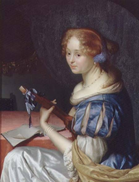 The Luteplayer (panel) from Godfried Schalcken