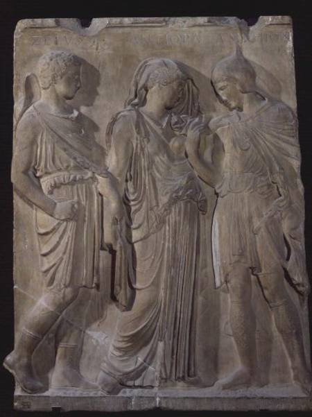 Orpheus, Eurydice and Hermes from Greek School