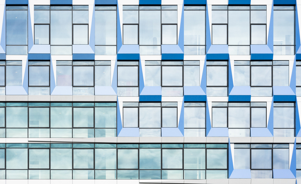 Blaue mehrere Fenster from Greetje Van Son