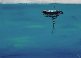 Ruhe auf dem Wasser 
(2012) 70x50
120
