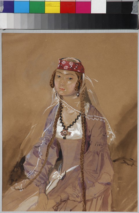 Portrait of Countess Marta Sologashvili, Princess Eristavi from Grigori Grigorevich Gagarin