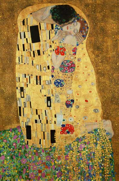 Ausschnitt aus Der Kuss from Gustav Klimt