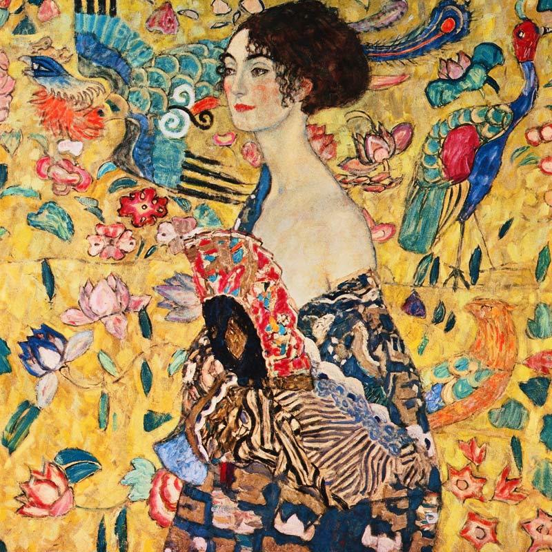 Dame mit Fächer from Gustav Klimt