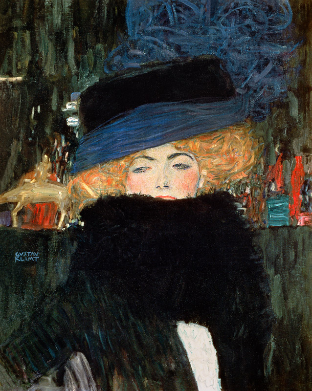 Dame mit Hut und Boa from Gustav Klimt