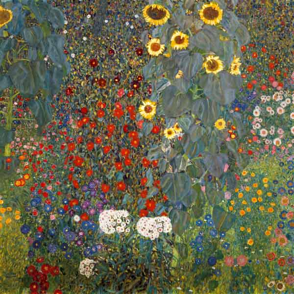 Farmgarten mit Sonnenblumen from Gustav Klimt