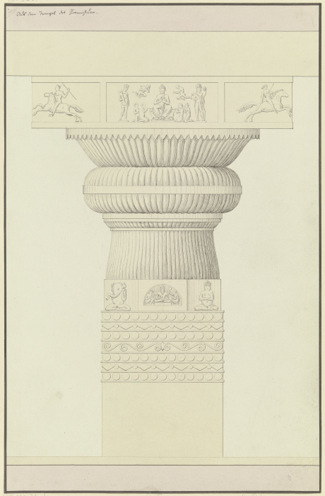 Indische Säule und Architrav mit figürlichem Schmuck from Gustav Rügemer