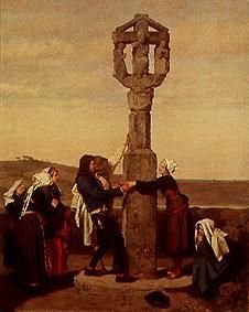 Die Verlobung (an einem Calvaire in der Normandie) from Gustave Brion