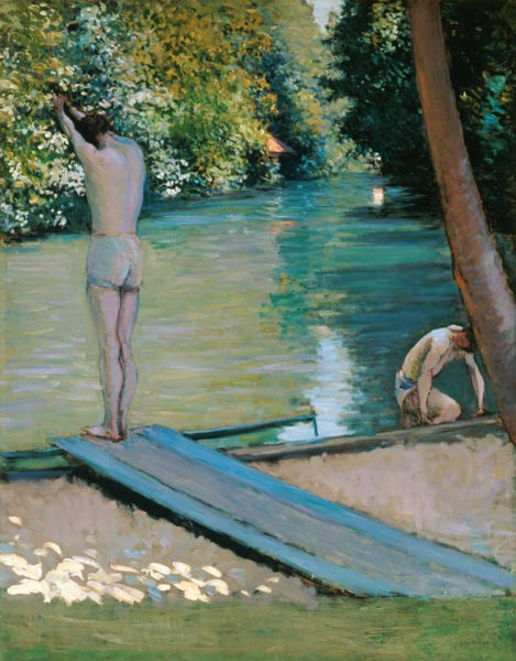 Badende am Ufer des Flusses Yerres. from Gustave Caillebotte
