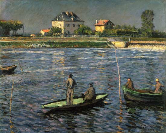 Fischerboote auf der Seine from Gustave Caillebotte