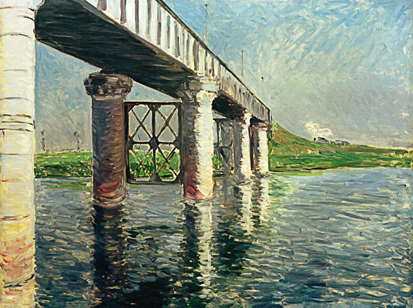 Seine und Eisenbahnbrücke from Gustave Caillebotte