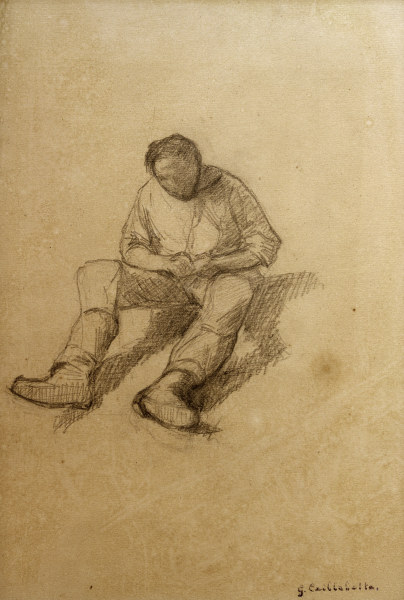 Sitzender Mann (Studie) from Gustave Caillebotte