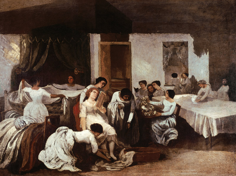 Die Toilette der Braut from Gustave Courbet