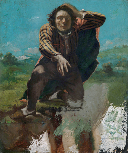 Self-Portrait (The Man Made Mad by Fear) from Gustave Courbet