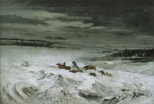 Der Untergang im Schnee from Gustave Courbet