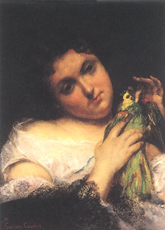 Frau mit Papagei from Gustave Courbet