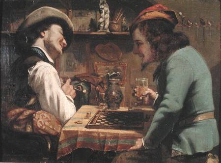 The Game of Draughts from Gustave Courbet