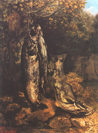 Les trois truites de la loue from Gustave Courbet