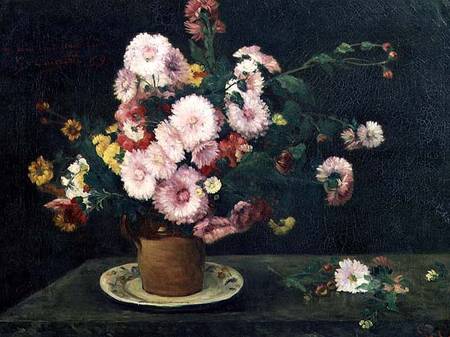 Still life with asters from Gustave Courbet