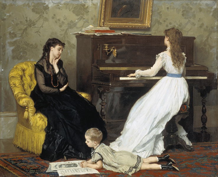 Musikstunde from Gustave Léonhard de Jonghe