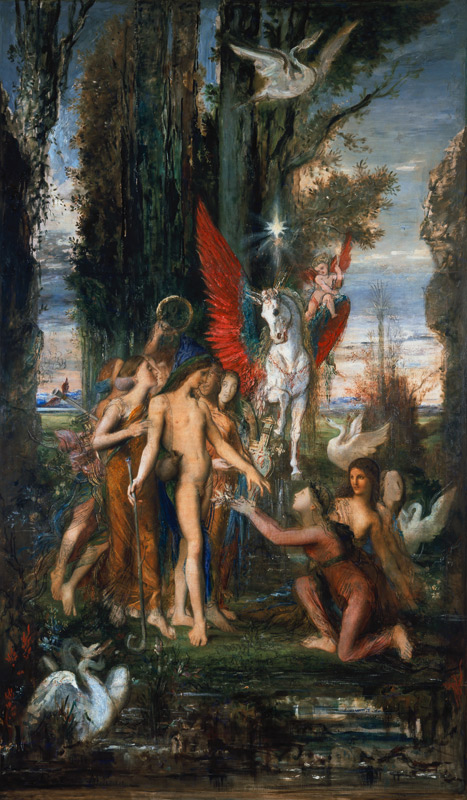 Hesiod und die Musen from Gustave Moreau