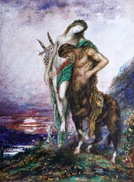 Von einem Zentaur getragener toter Dichter from Gustave Moreau