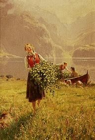 Frühling im Fjord. from Hans Dahl