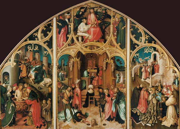 Basilikatafel San Paolo fuori le mura mit Szenen aus dem Leben des hl. Paul from Hans Holbein d.Ä.