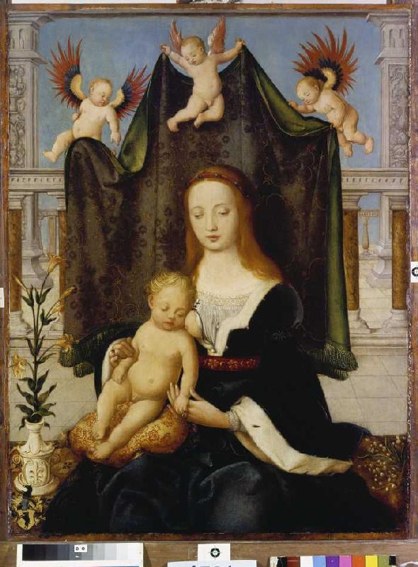 Madonna mit Kind, sogenannte Böhlersche Madonna. from Hans Holbein d.Ä.