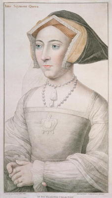 Jane Seymour (c.1509-37) engraved by Francesco Bartolozzi (1727-1815) (engraving) from Hans Holbein d.J.
