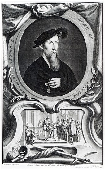 Edward Seymour, 1st Duke of Somerset ; engraved by Jacobus Houbraken from Hans Holbein d.J. (Werkstatt)