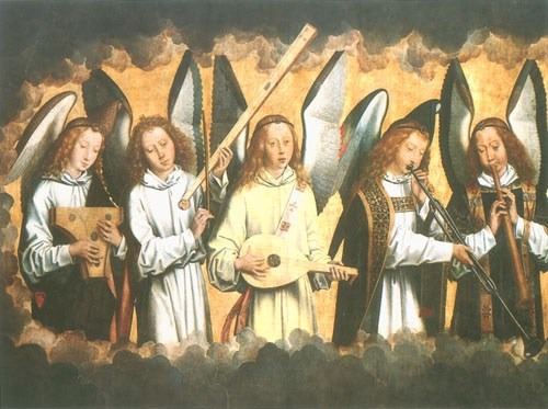 Musizierende Engel (Rechter Flügel) from Hans Memling